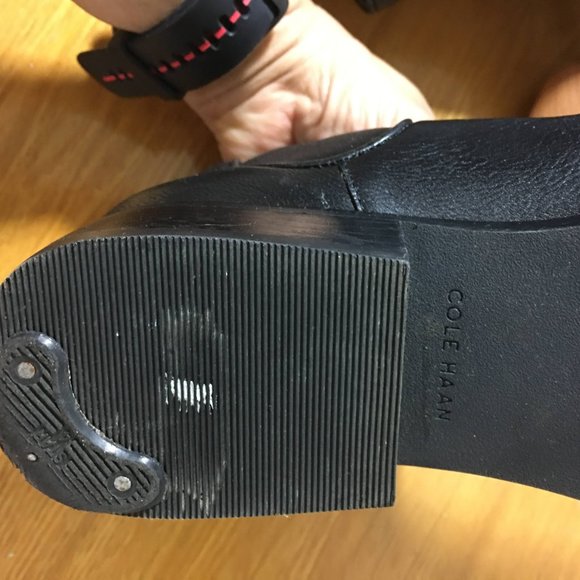 Cole Haa womens black leather booties size 8B - Picture 8 of 8